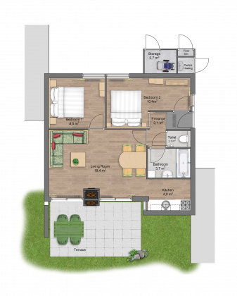 Plattegrond LPE comfort 4 (margriet)